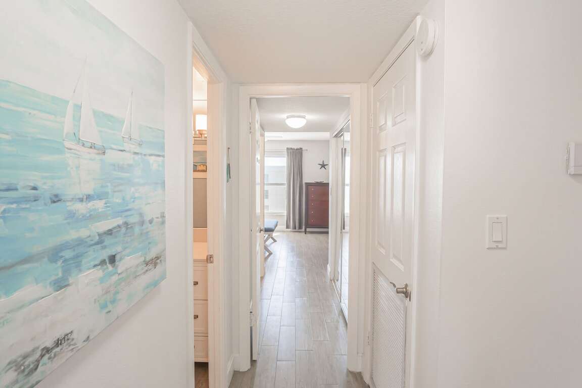 Hallway into master bedroom Hallway into master bedroom