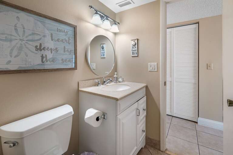 Enjoy added privacy and convenience with your own vanity in the ensuite master bathroom Enjoy added privacy and convenience with your own vanity in the ensuite master bathroom