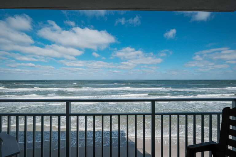 Take in the gorgeous balcony view of New Smyrna Beach Take in the gorgeous balcony view of New Smyrna Beach