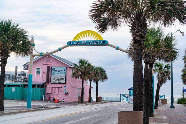 Historic Flagler Avenue in beautiful New Smyrna Beach. Historic Flagler Avenue in beautiful New Smyrna Beach.
