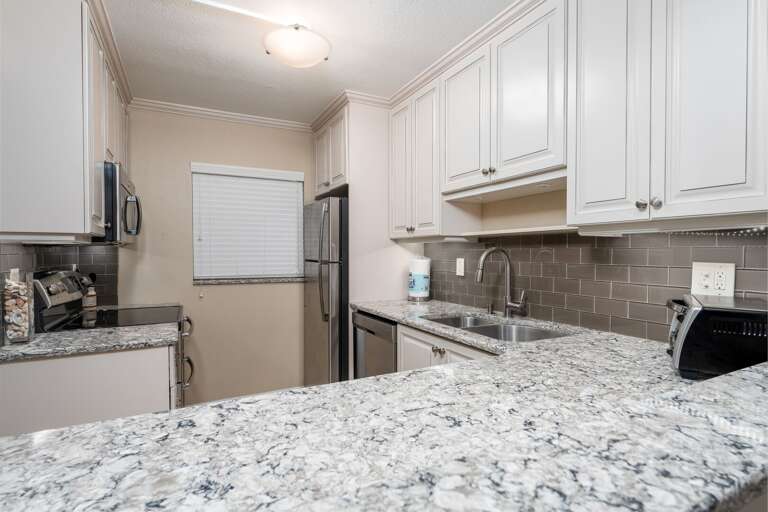 Updated kitchen with granite and stainless steel appliances Updated kitchen with granite and stainless steel appliances