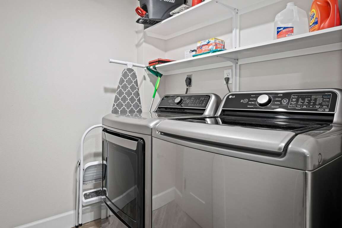 Conveniently located inside the condo, a full-sized washer and dryer are available for your use Conveniently located inside the condo, a full-sized washer and dryer are available for your use