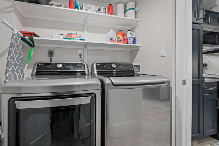 Conveniently located inside the condo, a full-sized washer and dryer are available for your use Conveniently located inside the condo, a full-sized washer and dryer are available for your use