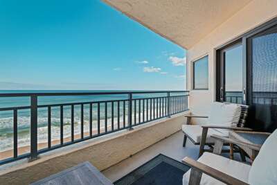 Welcome to Seascape Towers 724—a stunning direct oceanfront condo in beautiful New Smyrna Beach
