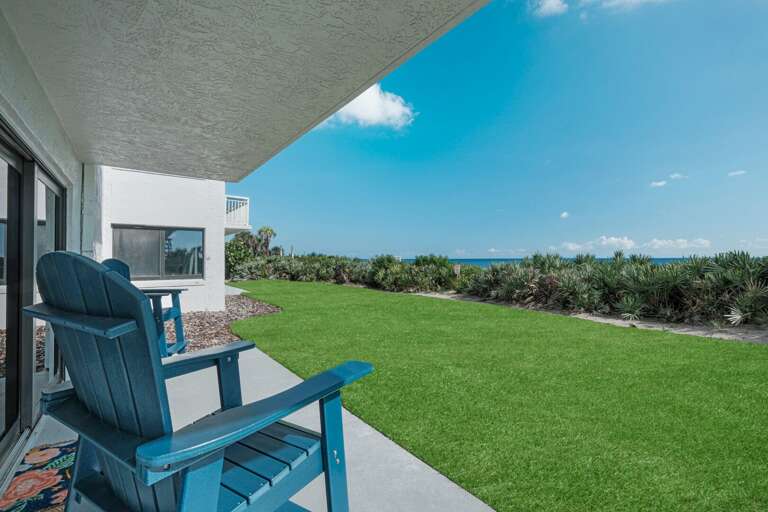 New Smyrna Beach is just steps away from this ground floor condo New Smyrna Beach is just steps away from this ground floor condo