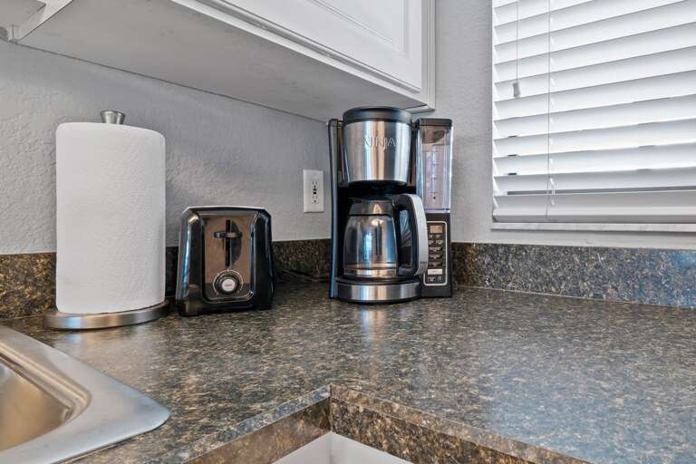 Drip coffee maker in the kitchen
