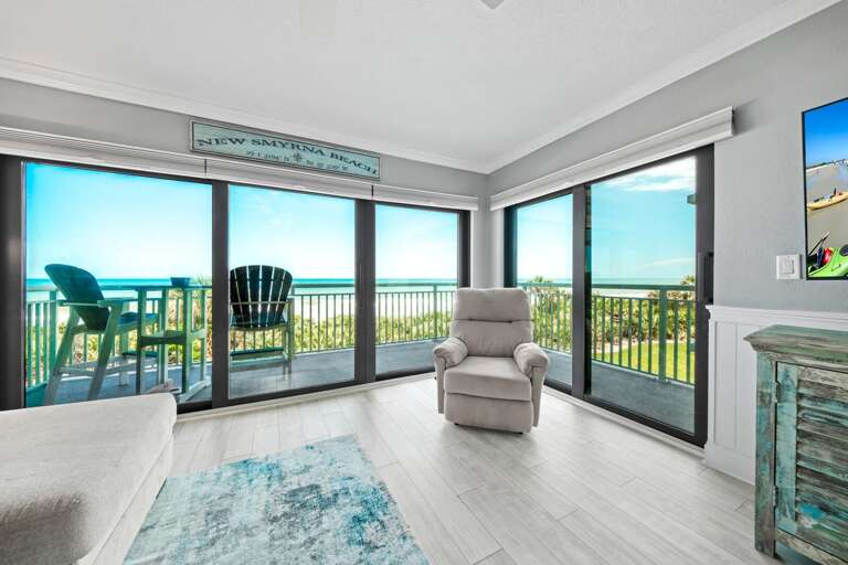 Enjoy an unobstructed ocean view from the living room