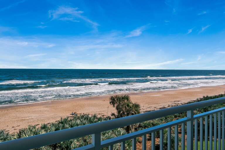 The 3rd floor balcony offers a stunning view of no-drive New Smyrna Beach The 3rd floor balcony offers a stunning view of no-drive New Smyrna Beach