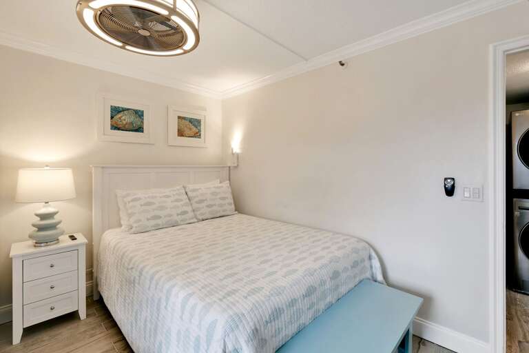 Comfortable queen bed in the guest bedroom Comfortable queen bed in the guest bedroom