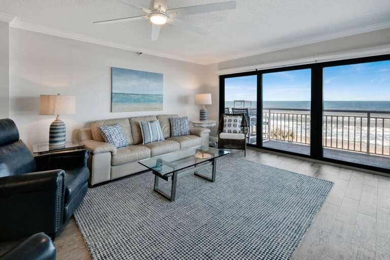 Soak in the gorgeous New Smyrna Beach view from the direct oceanfront living room Soak in the gorgeous New Smyrna Beach view from the direct oceanfront living room