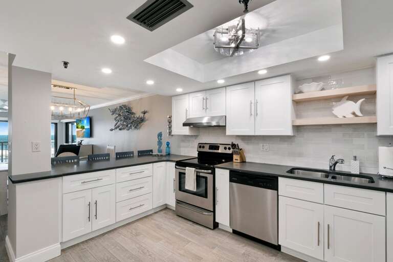 Updated kitchen with stainless steel appliances Updated kitchen with stainless steel appliances