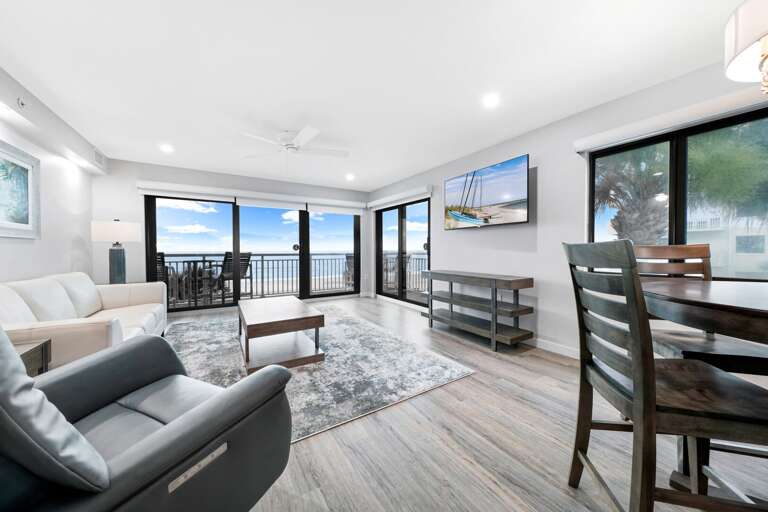 Relax and enjoy the view from the comfortable recliner in the living room Relax and enjoy the view from the comfortable recliner in the living room