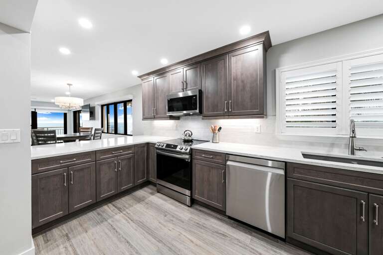 The updated kitchen also provides an Atlantic Ocean view The updated kitchen also provides an Atlantic Ocean view