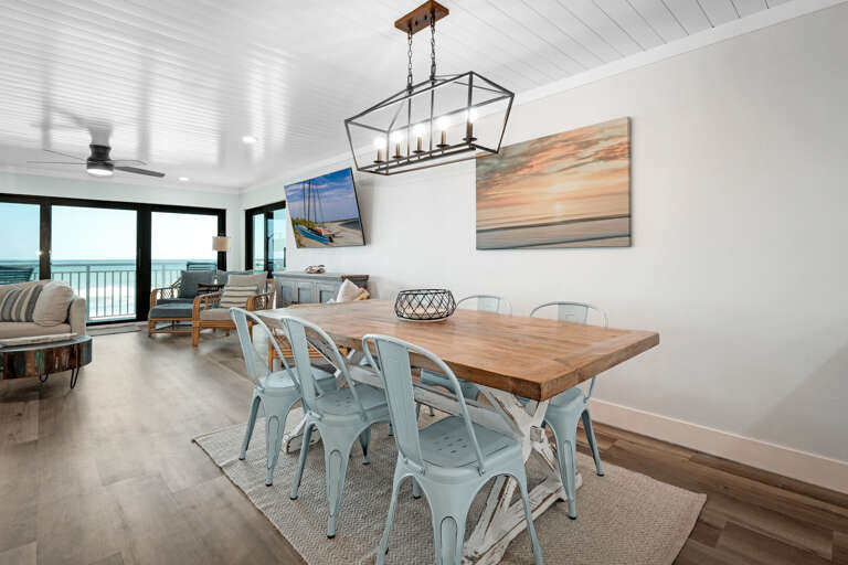 Why dine out when you can eat meals with an ocean view from the comfort of your dining room?