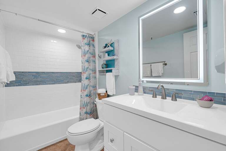 Tub/Shower Combo in the Master Bathroom