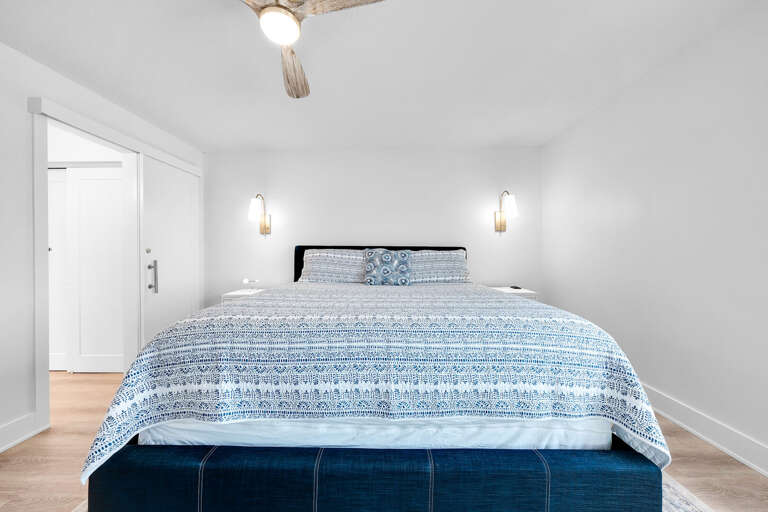 Comfortable king bed in the master bedroom