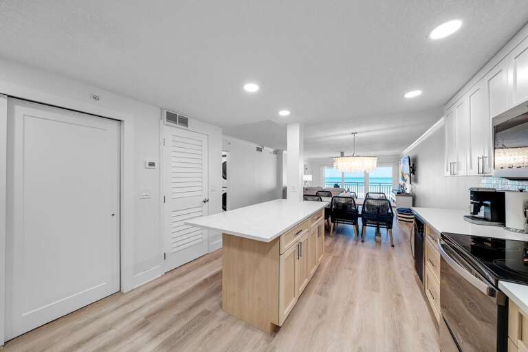 Cook with a view of the Atlantic Ocean from the kitchen