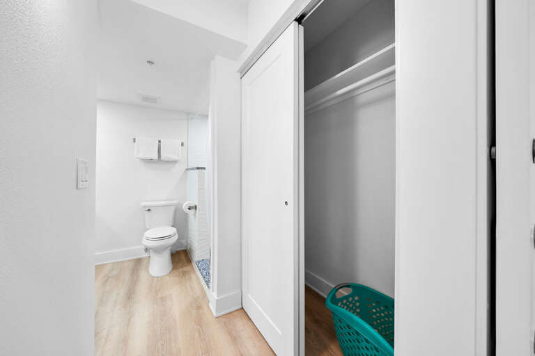 Large closet in the master bedroom