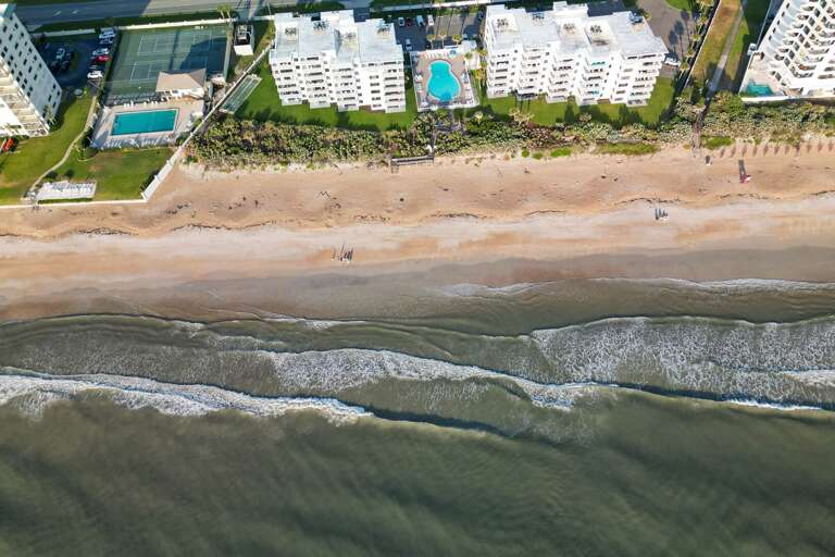 Shorehom by the Sea is a beachfront property on No-Drive New Smyrna Beach