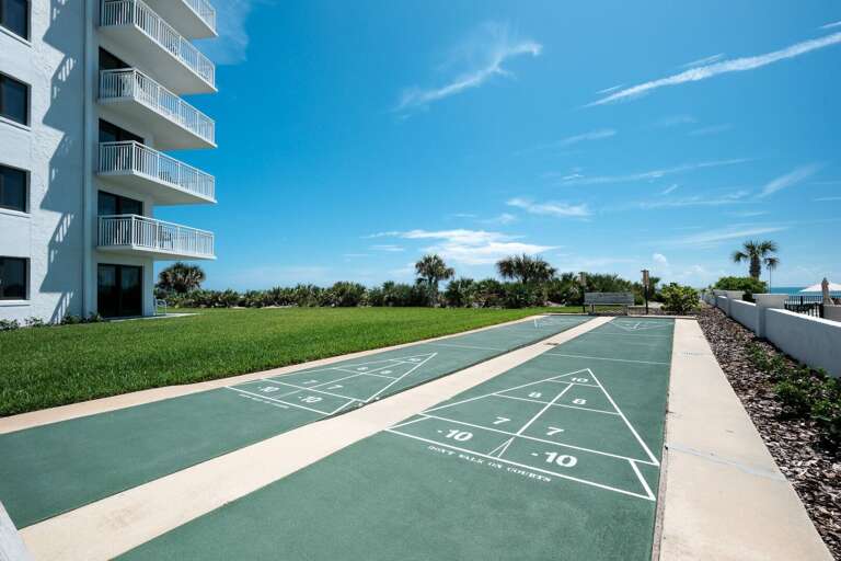 Stay active and have fun on the Shorehom by the Sea shuffleboard courts
