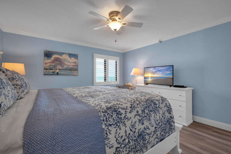 Wake up to the Atlantic Ocean waves in the master bedroom