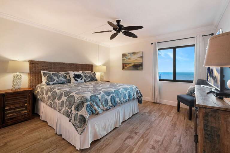 Wake up in the master bedroom with oceanfront views.