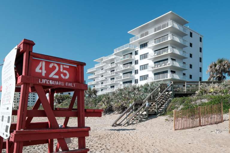 Enjoy direct access to New Smyrna Beach's no-drive beach—only steps from Shorehom by the Sea