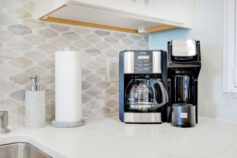 Drip coffee maker in the kitchen Drip coffee maker in the kitchen