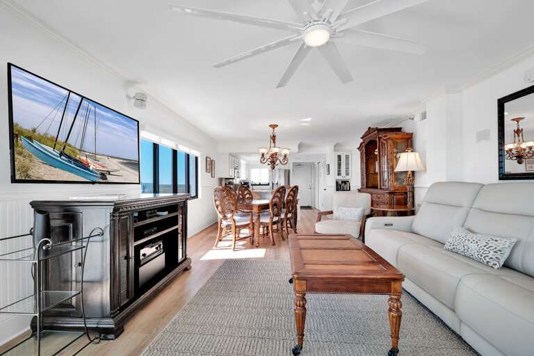 Top-of-the-line furnishings are featured throughout this luxury condo