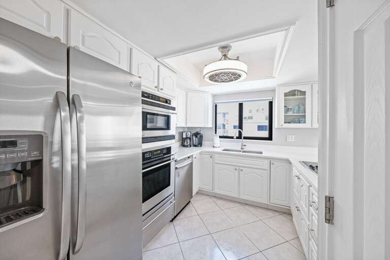 Refreshed kitchen with modern appliances
