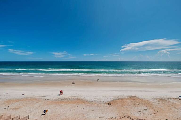 7th floor balcony view of New Smyrna Beach