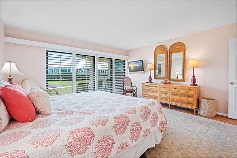 Master Bedroom with private patio access