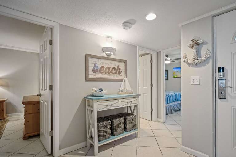 Step into the hallway, and you'll find the guest bedroom, conveniently located right next to the guest bathroom, offering easy access and comfort during your stay