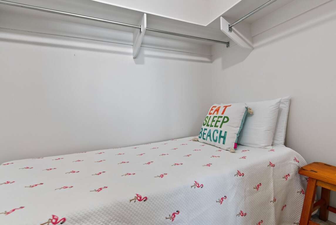 The guest bedroom features a bonus bed in the closet - perfect for families needing extra space! The guest bedroom features a bonus bed in the closet - perfect for families needing extra space!