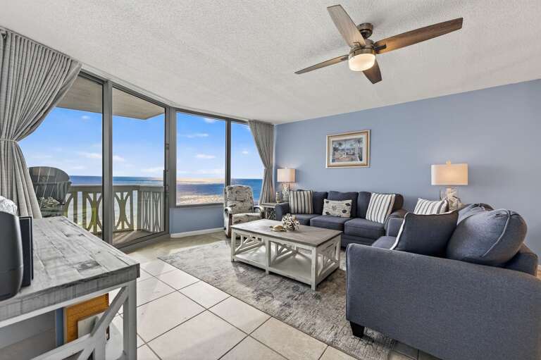 Soak in stunning Atlantic Ocean views from the spacious, direct oceanfront living area. Soak in stunning Atlantic Ocean views from the spacious, direct oceanfront living area.