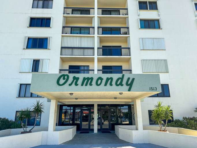 The Ormondy is a direct oceanfront property with underground parking, a heated beachfront pool, and private beach access