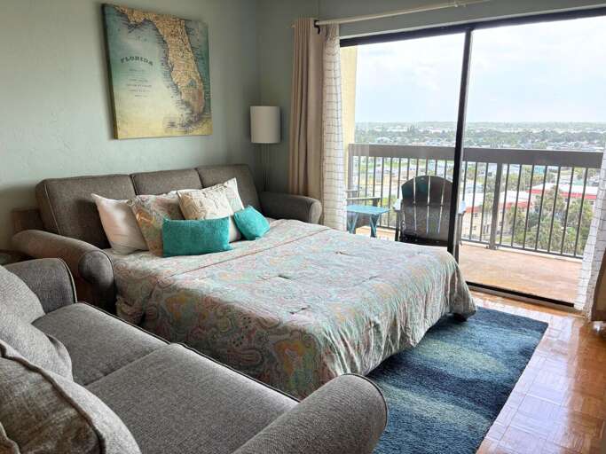 Queen sleeper sofa in the living room Queen sleeper sofa in the living room