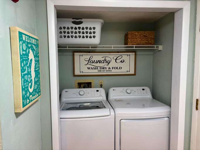 Washer and Dryer located inside the condo Washer and Dryer located inside the condo