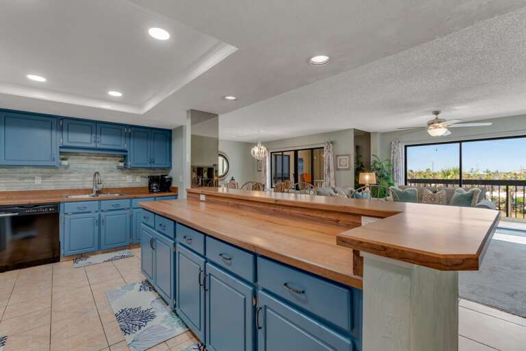 Enjoy plenty of space to prepare meals in the open, updated kitchen—designed for easy cooking and gathering Enjoy plenty of space to prepare meals in the open, updated kitchen—designed for easy cooking and gathering