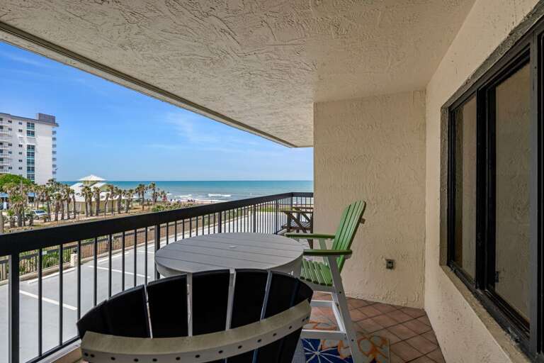 Take in stunning Atlantic Ocean and Ormond Beach views from the 2nd-floor balcony Take in stunning Atlantic Ocean and Ormond Beach views from the 2nd-floor balcony