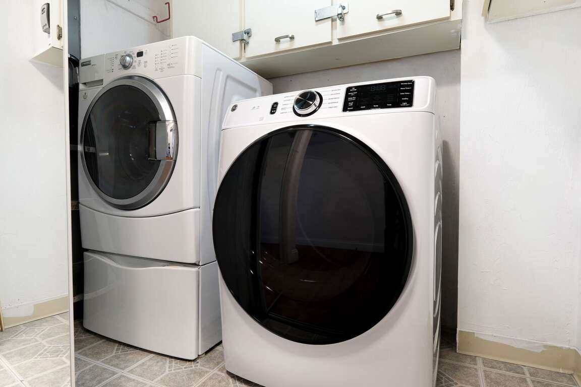 Washer and dryer located inside the condo Washer and dryer located inside the condo