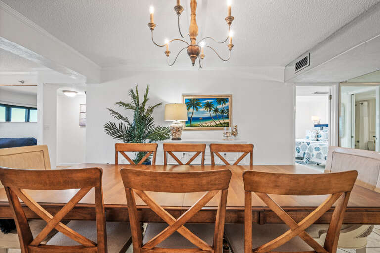 F10 offers beautiful beach decor throughout the condo