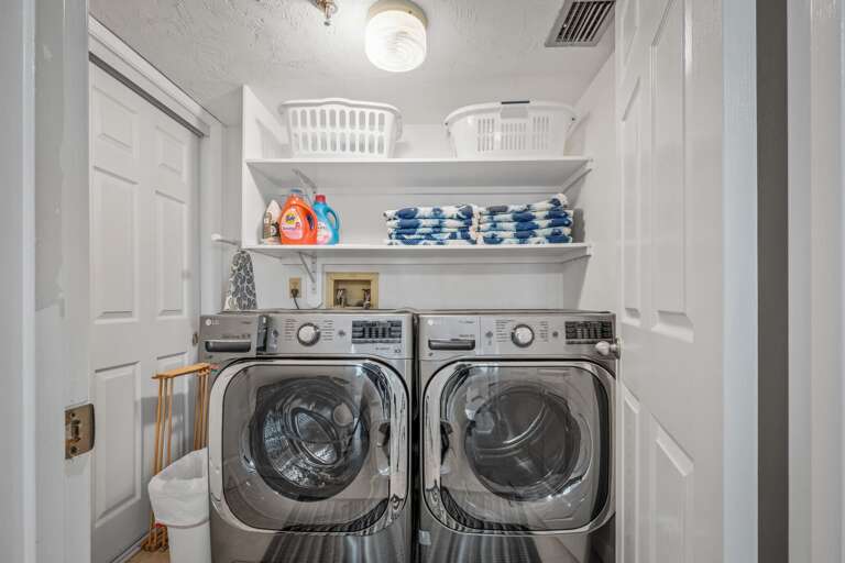 A full size washer and dryer are located inside the condo for your convenience