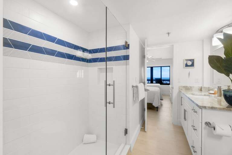 Spotless Shower in the guest bath