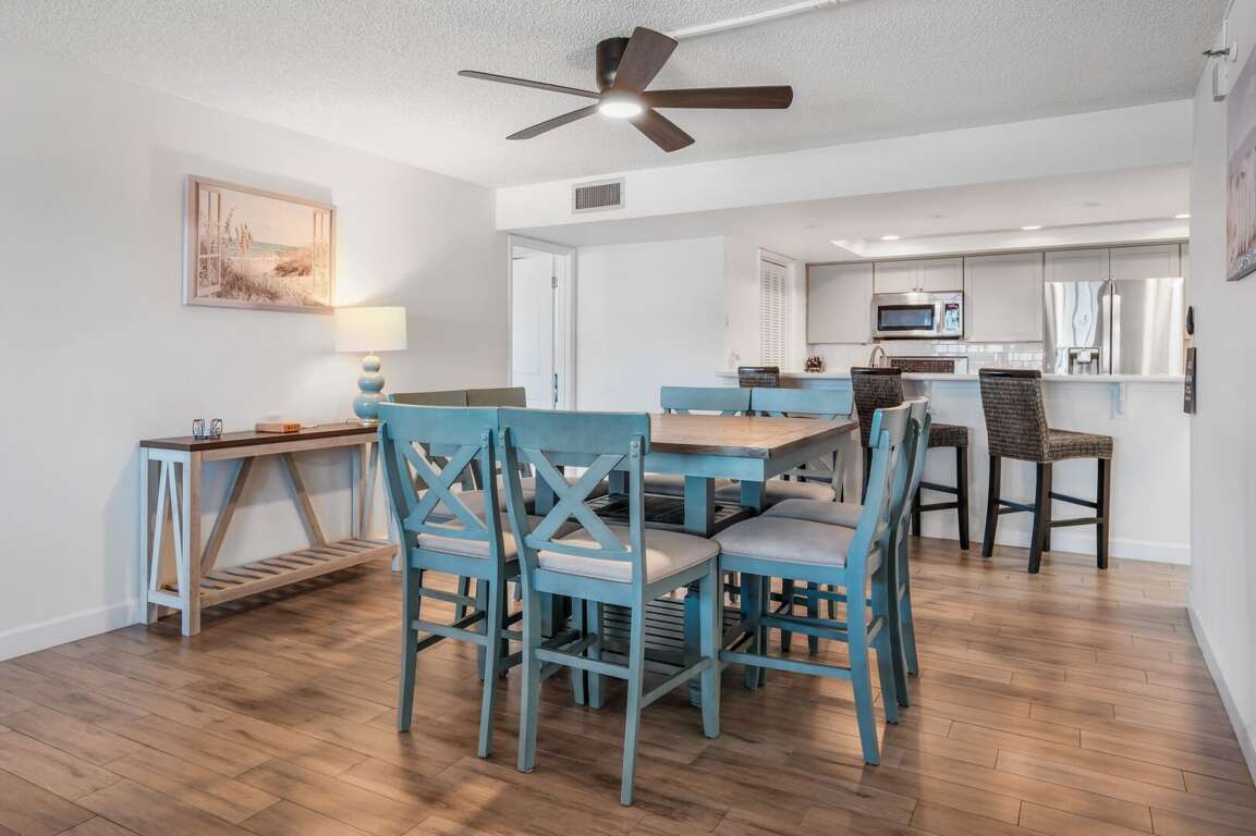 Oceanfront dining room table with seating for 8 Oceanfront dining room table with seating for 8