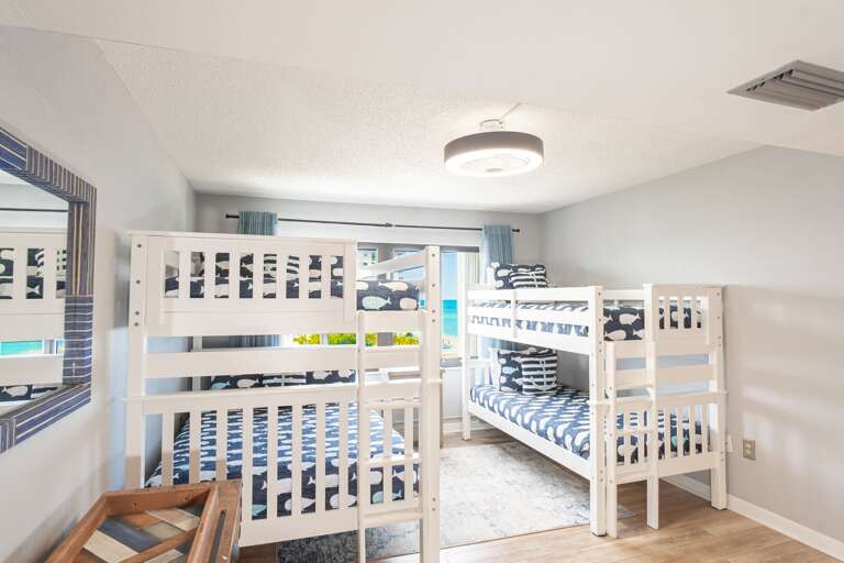 Two Bunk Beds in the Guest Bedroom