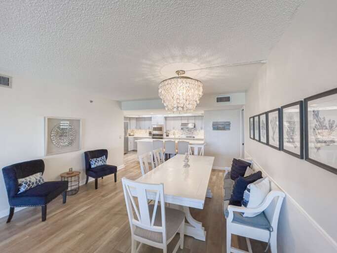 Dining area with comfortable seating