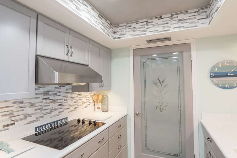 Unique door into kitchen