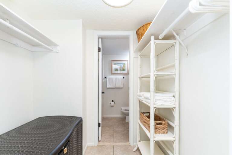 The ensuite master bathroom is conveniently accessible through the spacious walk-in closet The ensuite master bathroom is conveniently accessible through the spacious walk-in closet