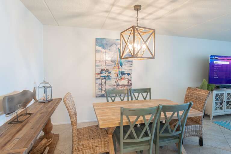 Gather around the dining table with seating for 6 Gather around the dining table with seating for 6